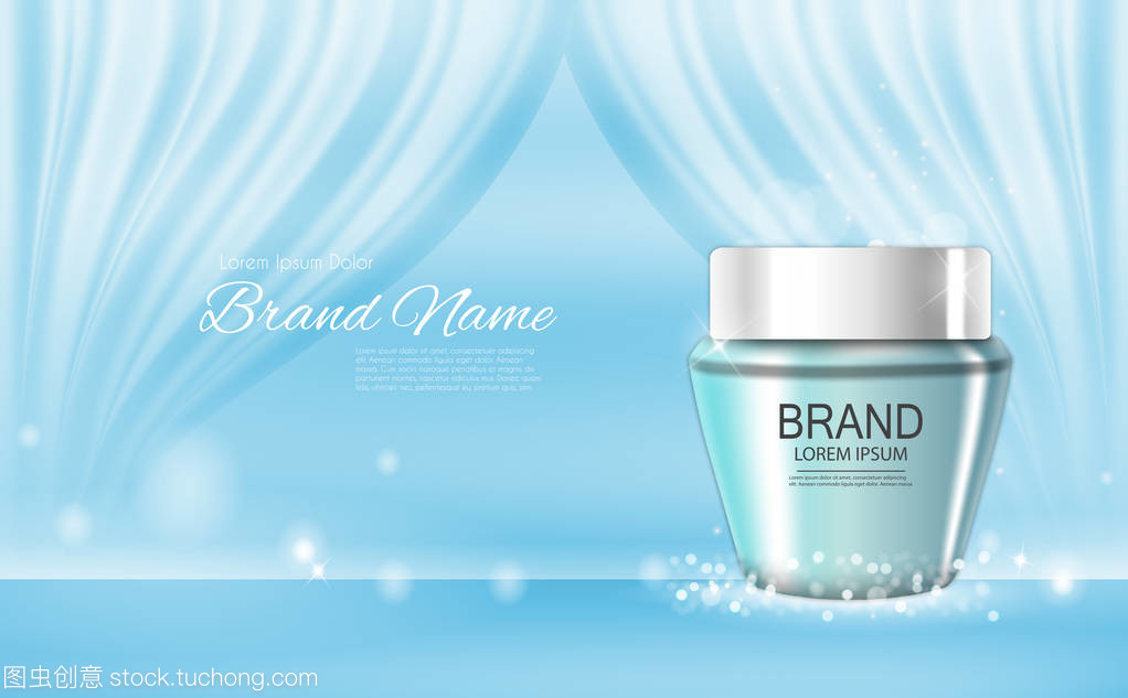 3D超写实 化妆品广告与杂志背景模板的革新设计